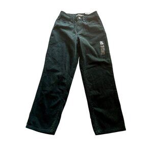 So High Rise Straight Corduroy Pants Size 5/27W Green Cotton Womens Casual Wear